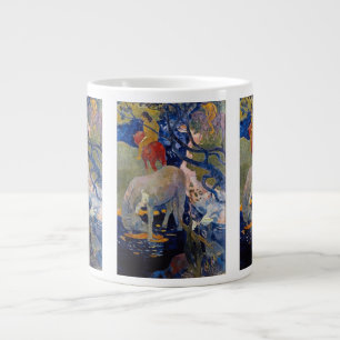 Weisses Pferd von Paul Gauguin, Vintage Fine Art Jumbo-Tasse