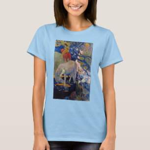 Weißes Pferd von Paul Gauguin, Vintage Kunst T-Shirt