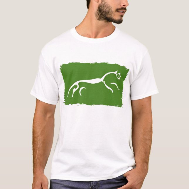 Weißes Pferd von Uffington T-Shirt (Vorderseite)
