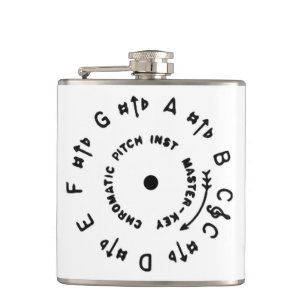 Weißes Pitchpipe Flachmann