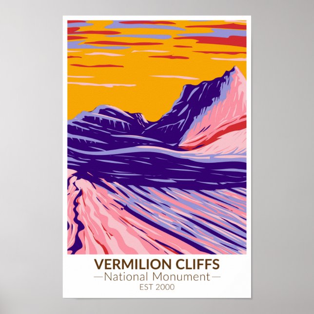 Weißes Pocket für das Nationaldenkmal von Vermilio Poster (Vorne)