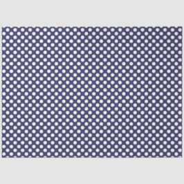 Weißes Polka-Dot-Papier für Navy und Blau Seidenpapier