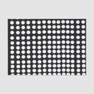 Weißes Polka Dots Tissue Paper Seidenpapier