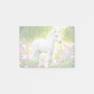 Weißes Pony Einhorn Post-it Klebezettel