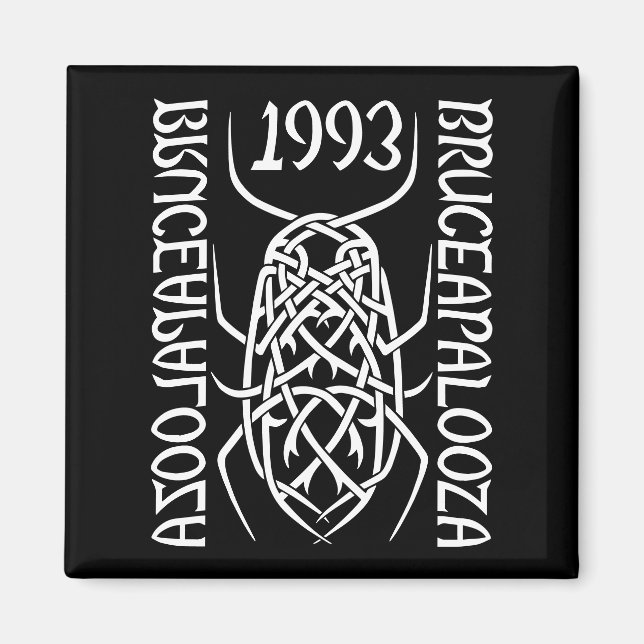 Weißes Print Square Magazin Magnet (Vorne)