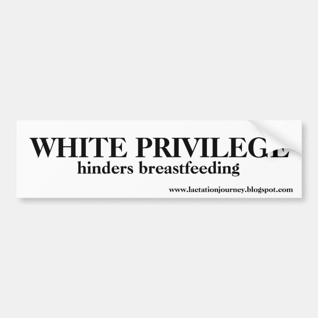 WEISSES PRIVILEG HINDERT AUTOAUFKLEBER (Vorne)