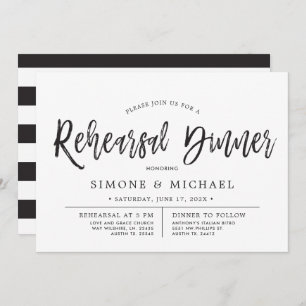 Weißes Proben-Abendessen des Einladung