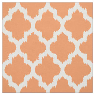 Weißes Quarzglas Ikat & kundenspezifisches Orangen Stoff