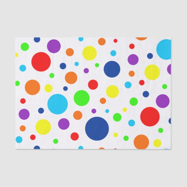 Weißes Rainbow-Spinnpapier Seidenpapier (Vorderseite)