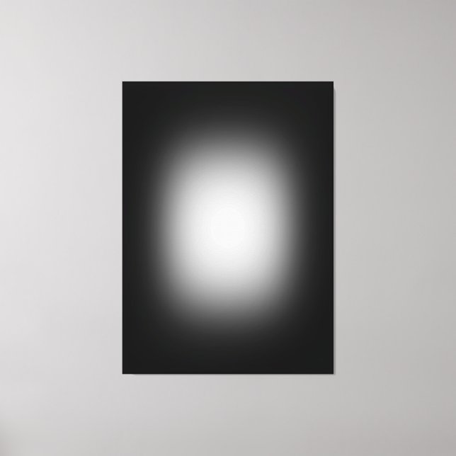 Weißes Rampenlicht auf schwarz Leinwanddruck (Vorderseite)