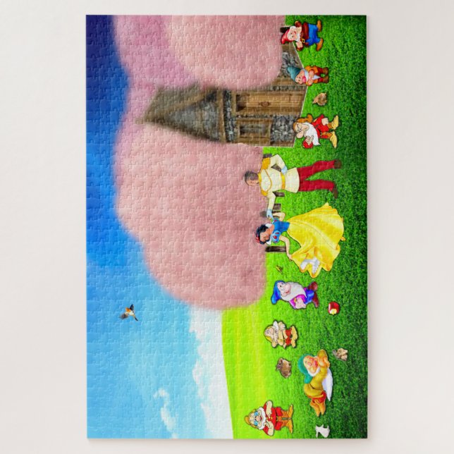 Weißes Rätsel 1.014 Stück Puzzle (Vertikal)