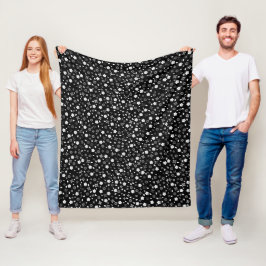 Weißes, rosa Design Fleecedecke