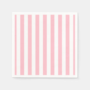 Weißes, rosa gestrichenes Papier mit vertikalen St Serviette