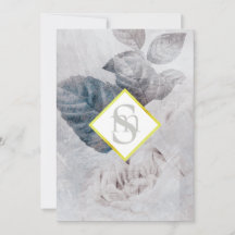 * Weißes Rose AR26 Blume Monogram QR UAWG Wedding