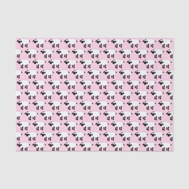 Weißes Schaf Seidenpapier (Vorderseite)