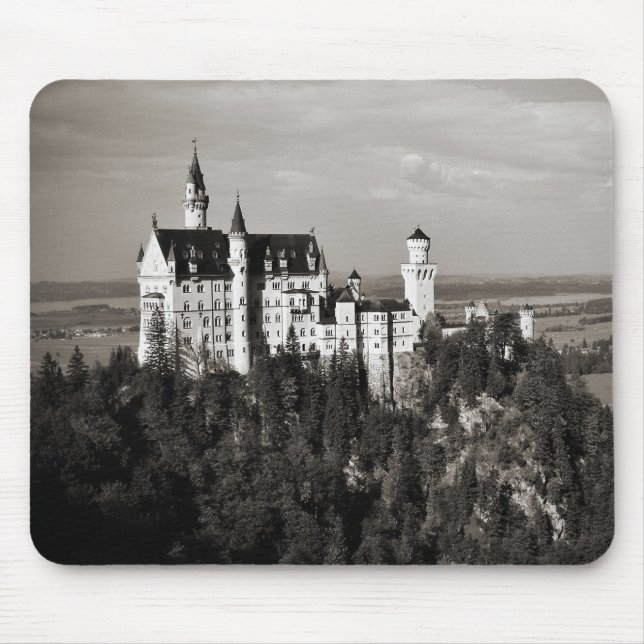 Weißes Schloss Mousepad (Vorne)