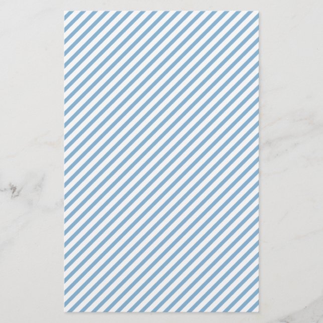 Weißes Seifenwrap Papier mit blauen Streifen (Vorderseite)