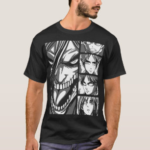 Weißes Shirt für einfaches Eren-Logo