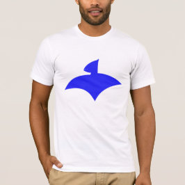 Weißes Shirt für Männer (airFly Logo Blue)