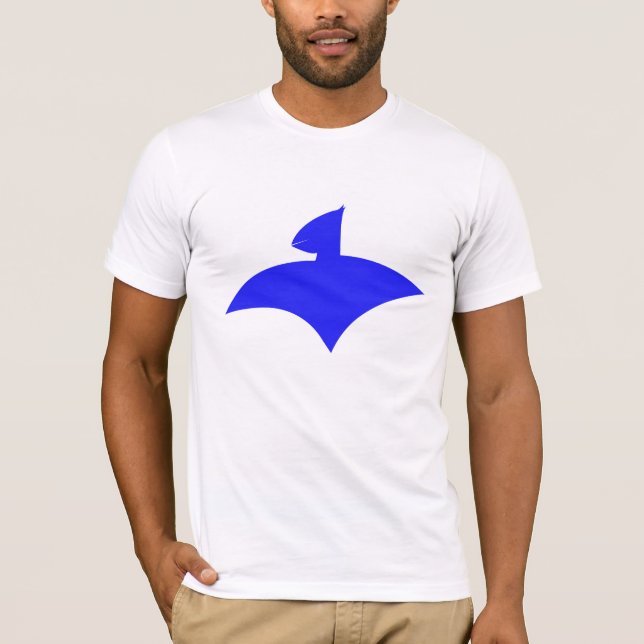 Weißes Shirt für Männer (airFly Logo Blue) (Vorderseite)