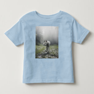 Weißes Sibirisches Husky-Kinder-T-Shirt Kleinkind T-shirt