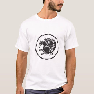 Weißes Siegel der Männer des T - Shirt-W. T-Shirt