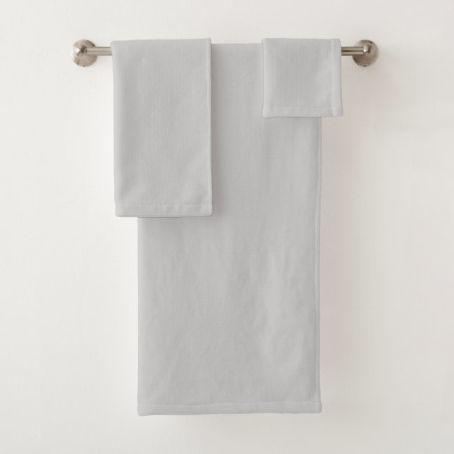 Weißes Silber Badhandtuch Set (Insitu)