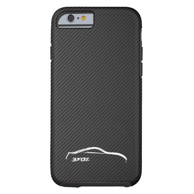 Weißes Silhouette-Logo Nissans 350Z Case-Mate iPhone Hülle (Rückseite)
