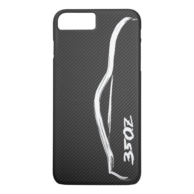 Weißes Silhouette-Logo Nissans 350Z Case-Mate iPhone Hülle (Rückseite)