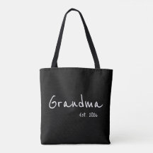 Weißes Skript Oma gegründet