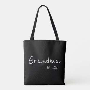 Weißes Skript Oma gegründet