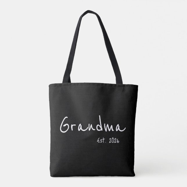 Weißes Skript Oma gegründet (Rückseite)