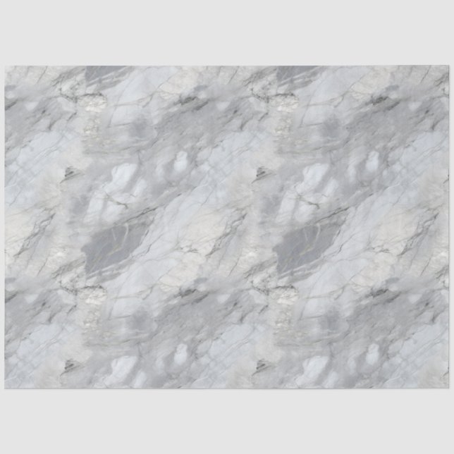 Weißes Stein-Textur-Design 4 Seidenpapier (Vorderseite)