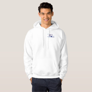 Weißes Sweatshirt mit Farb-Logo