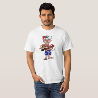Weißes T-Shirt "ALBINO SANTIAGO"