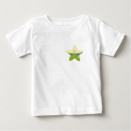 weißes T-Shirt mit Naturdruck