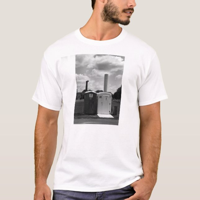 Weißes T-Shirt mit Porta Töpfchen (Vorderseite)