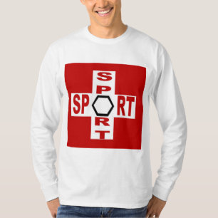 Weißes T-Shirt SPORT Schweiz