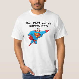Weißes T-Shirt SUPERPAPA