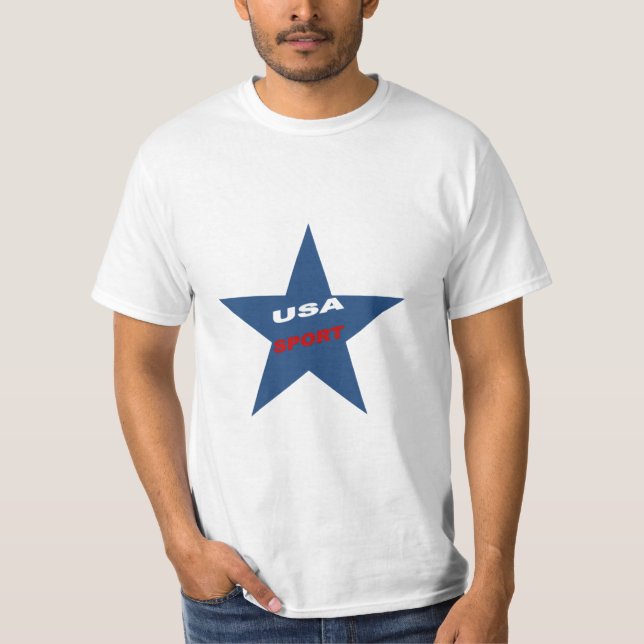 Weißes T-Shirt US SPORT (Vorderseite)