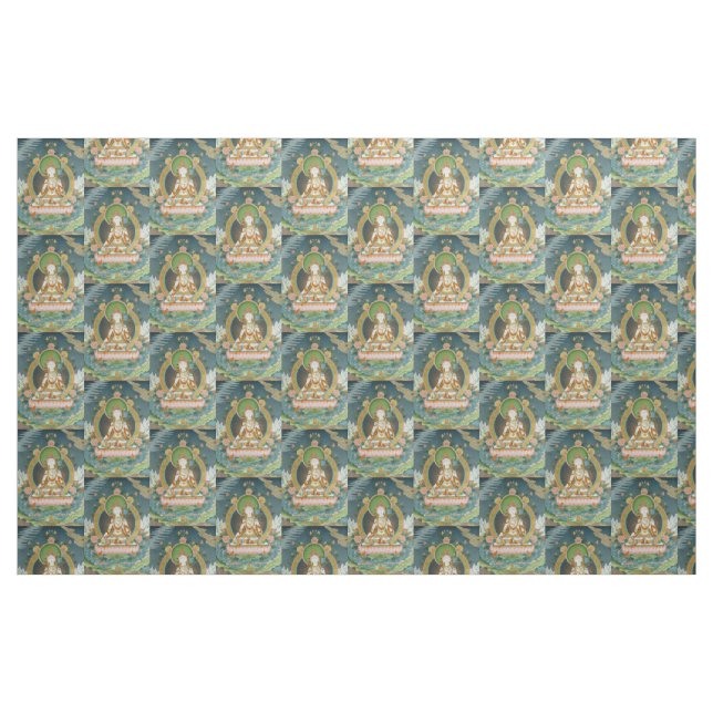 Weißes Tara-Gewebe Stoff (Fat Quarter (45,7 x 55,9 cm))