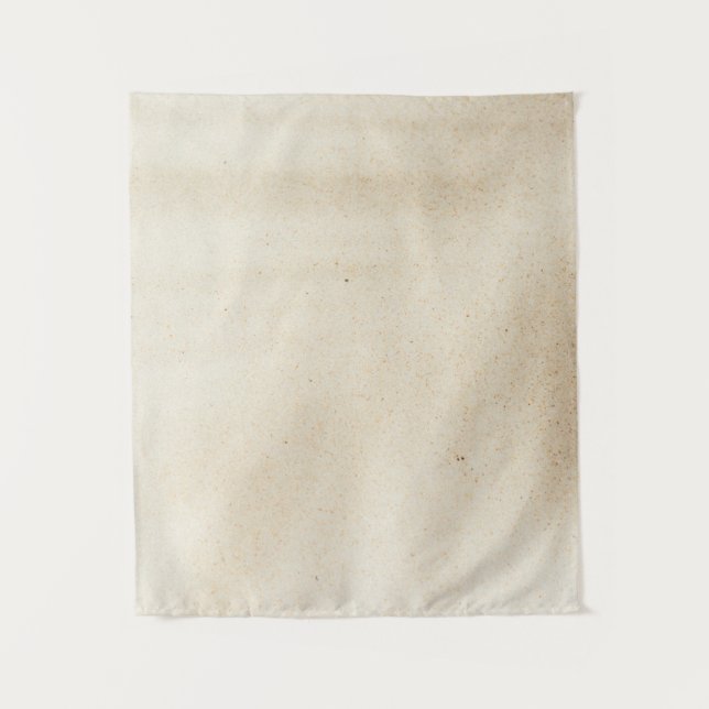 Weißes Textil mit schwarzem Schatten Wandteppich (Vorderseite)