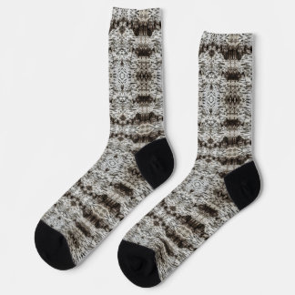 Weißes Tiger-Baumrinden-Muster Socken
