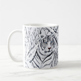 Weißes Tiger in Tasse