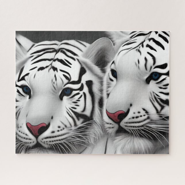 Weißes Tiger-Puzzle Puzzle (Horizontal)