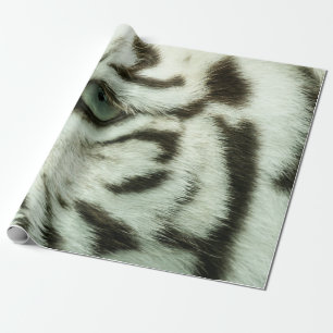 WEIßES TIGERGESICHT GESCHENKPAPIER