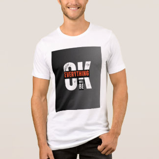 Weißes Tri-Blend-T-Shirt mit einfachem Design. Tri-Blend Shirt