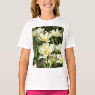 Weißes Tulpen-Foto T-Shirt