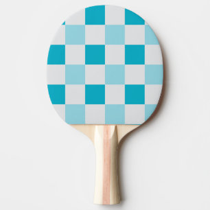 Weißes und blaues Karton Tischtennis Schläger