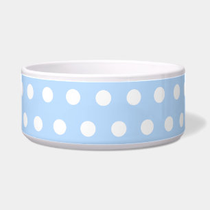 Weißes und blaues Tupfen-Muster. Spotty. Napf